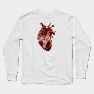 Realistic Heart small Long Sleeve T-Shirt